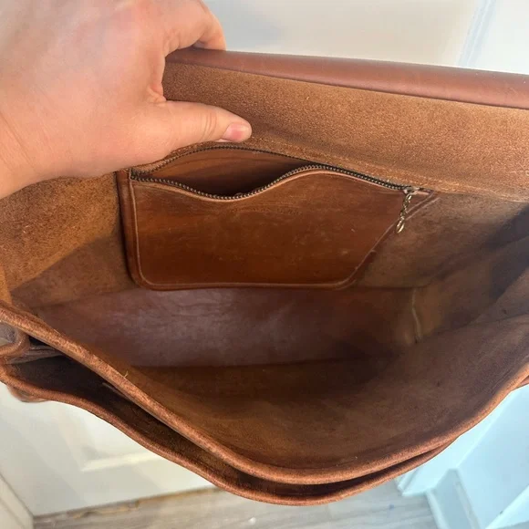 Vintage95 Coach Beekman British BrownLeather Briefcase/Messenger/Laptop Bag 5266